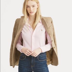 Ralph Lauren Women’s Oxford Size 10 Pink & White